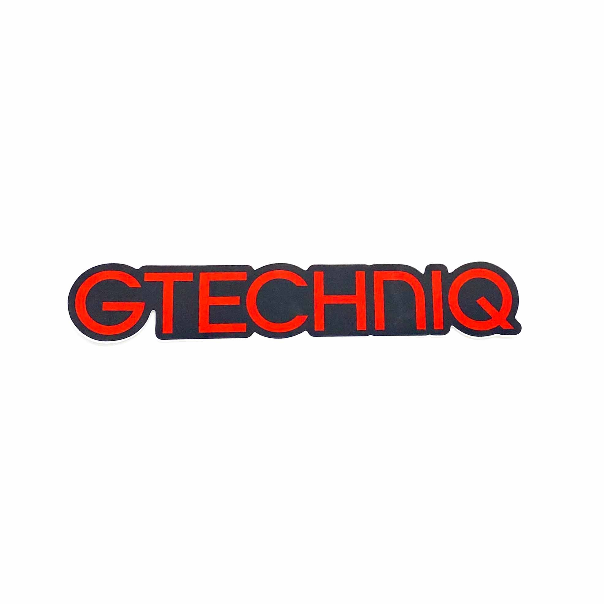 Die Cut Vinyl Logo Sticker (Red & Black) - Gtechniq USA