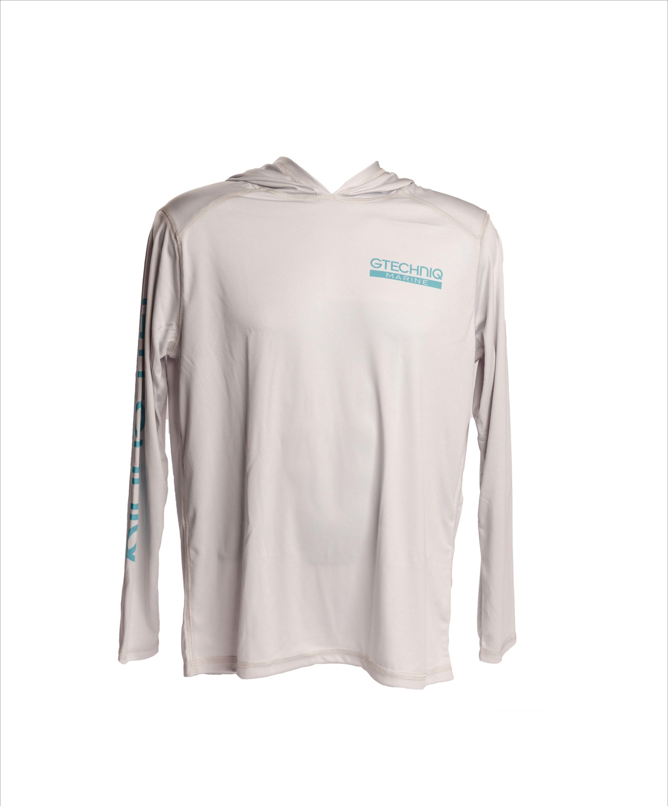 Grey Lightweight Sun Protection Hoodie - Gtechniq Marine (T-Shirt Size: XL)