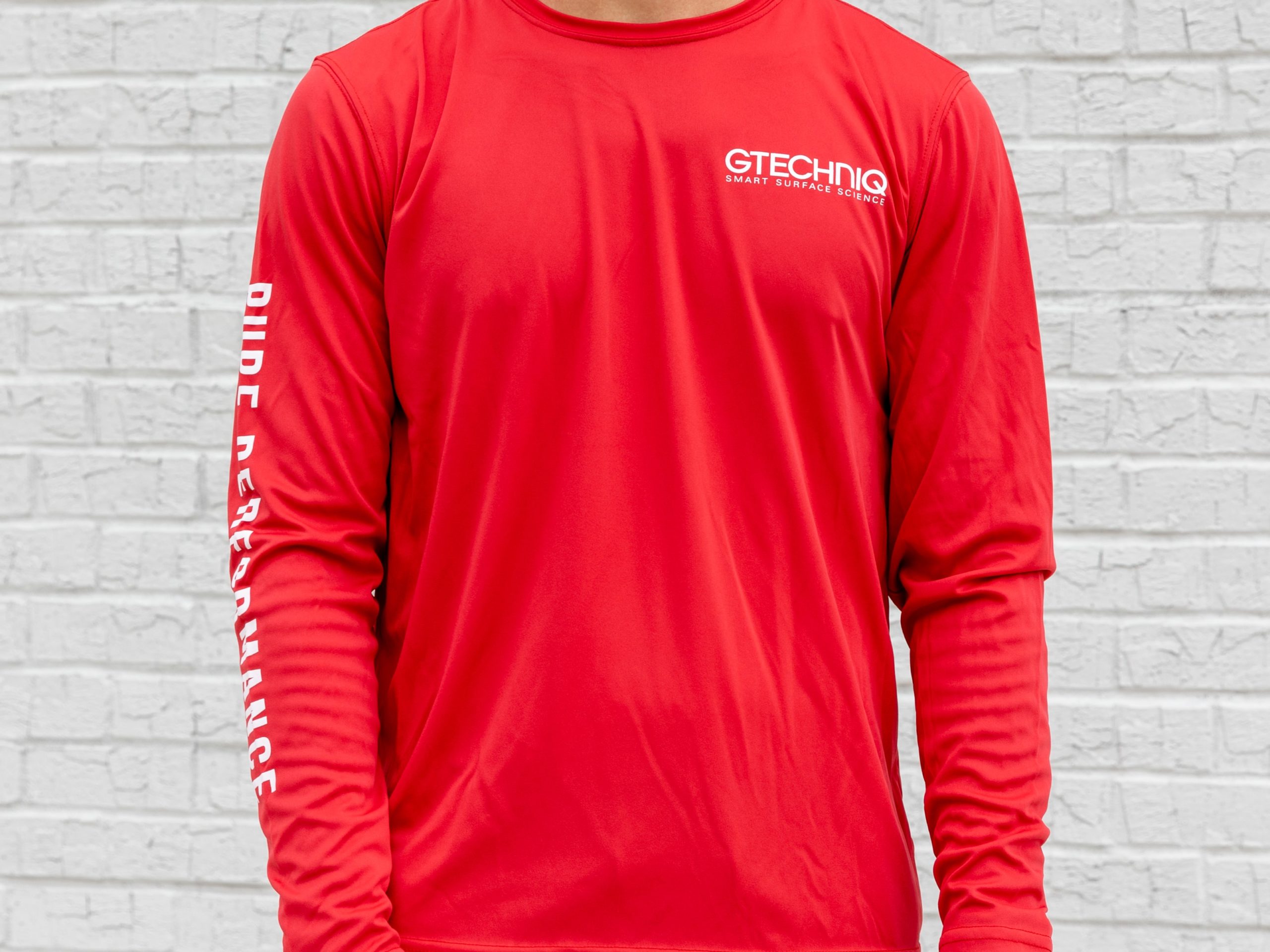 Long Sleeve Sun Protection Shirt Gtechniq Red Gtechniq Usa