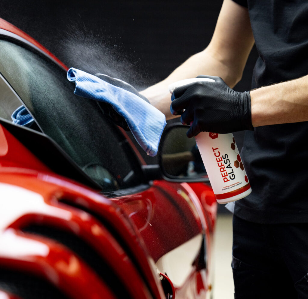 Using G6 Perfect Glass on Ferrari windows