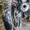 Bubble foam cleaning motorcycle wash