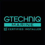 Black Vinyl Marine Certified Detailer Banner